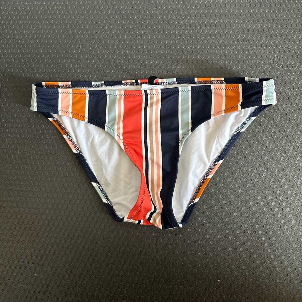 Madewell Colorful Striped Classic Bikini Bottoms size XS EUC